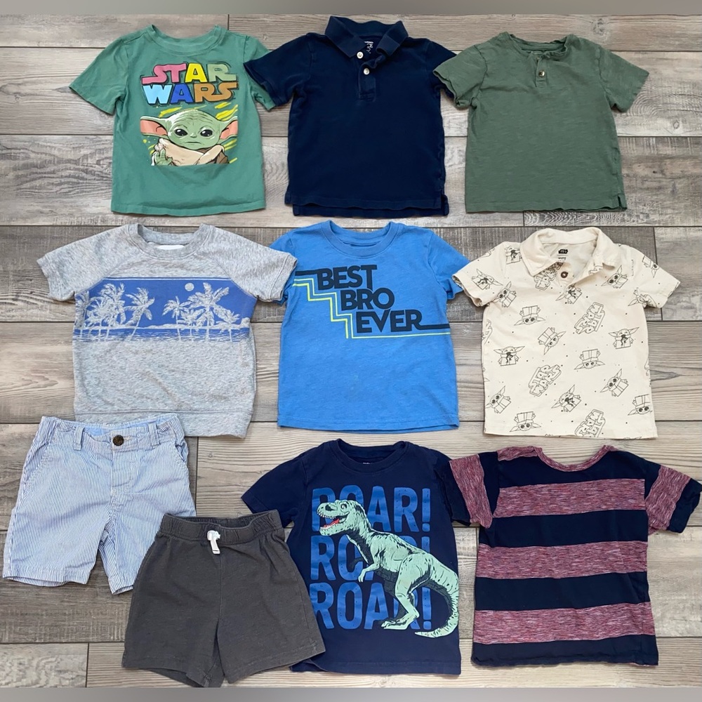 Boy's 3T 3 Summer Clothing Shirts and Shorts Bundle Lot